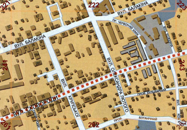 Карта Полтави. Сторінка 242