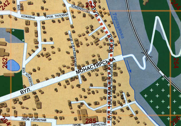 Карта Полтави. Сторінка 263