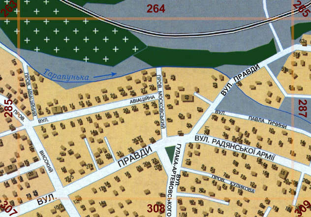 Карта Полтави. Сторінка 286