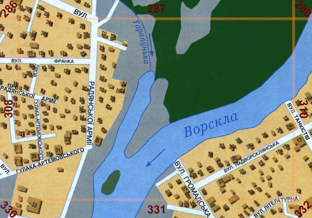 Карта Полтави. Сторінка 309