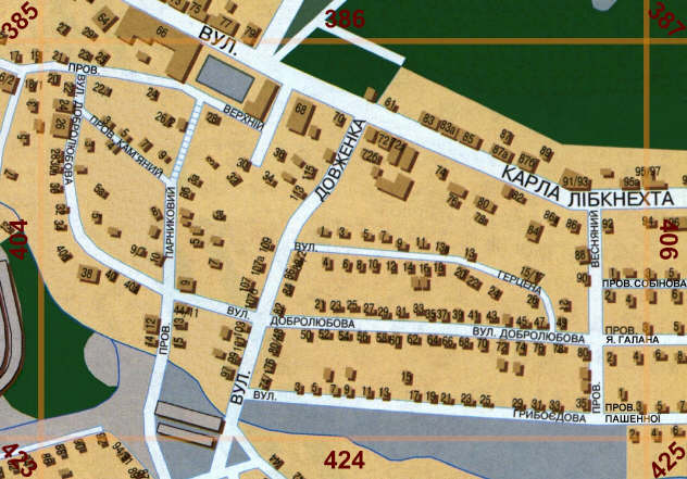 Карта Полтави. Сторінка 405