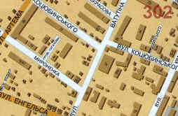 Карта Полтави. Сторінка 302 - масштаб