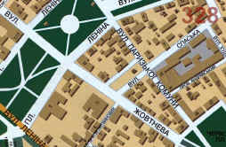 Карта Полтави. Сторінка 328 - масштаб