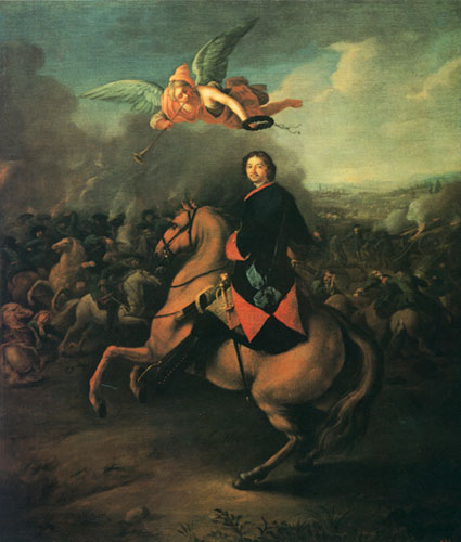 Петр I в Полтавской битве